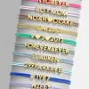 Custom Cord Bracelet - Light Blue