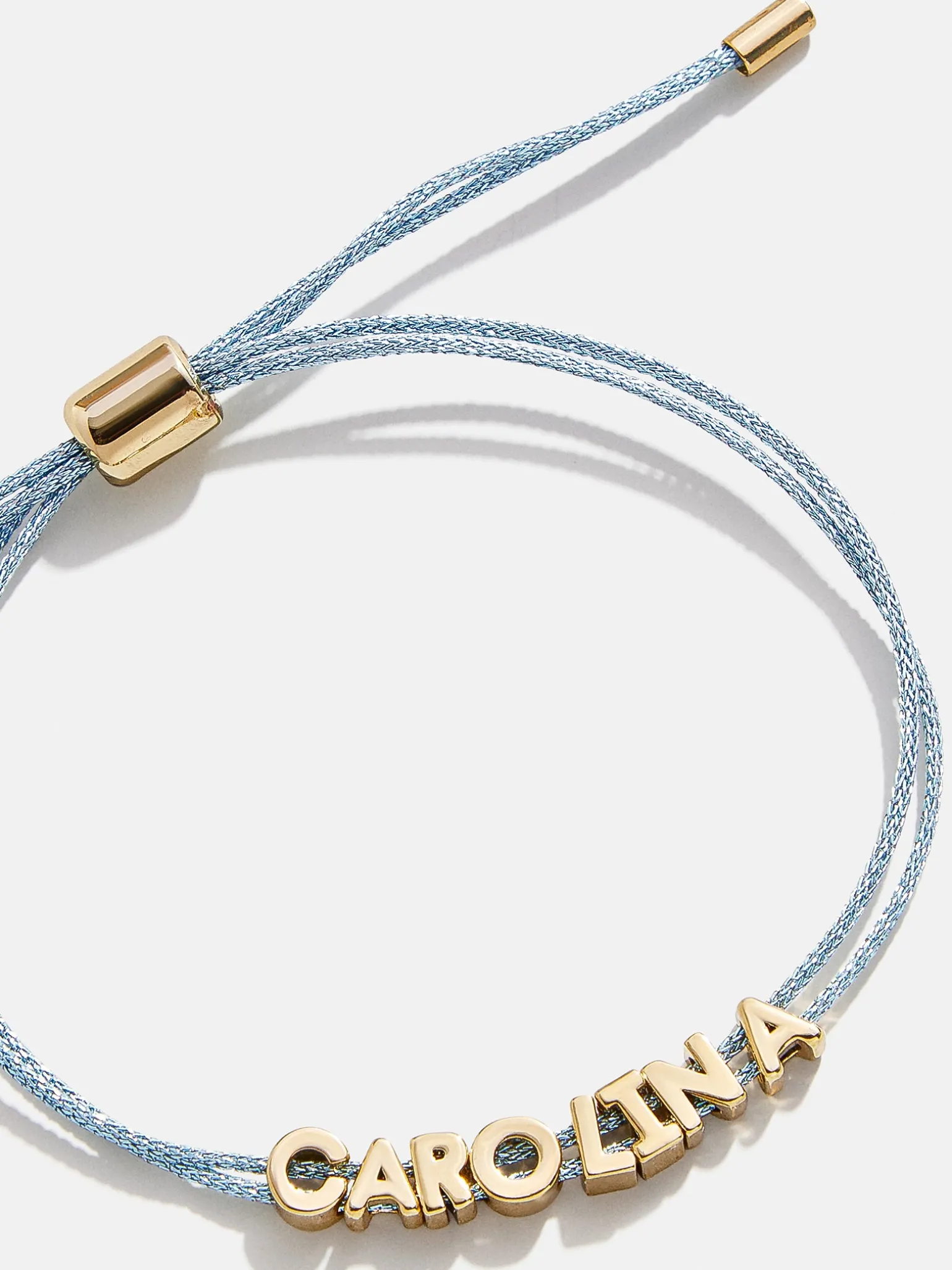 Custom Cord Bracelet - Light Blue
