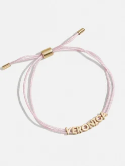 Custom Cord Bracelet - Light Pink