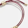 Custom Cord Bracelet - Metallic Red
