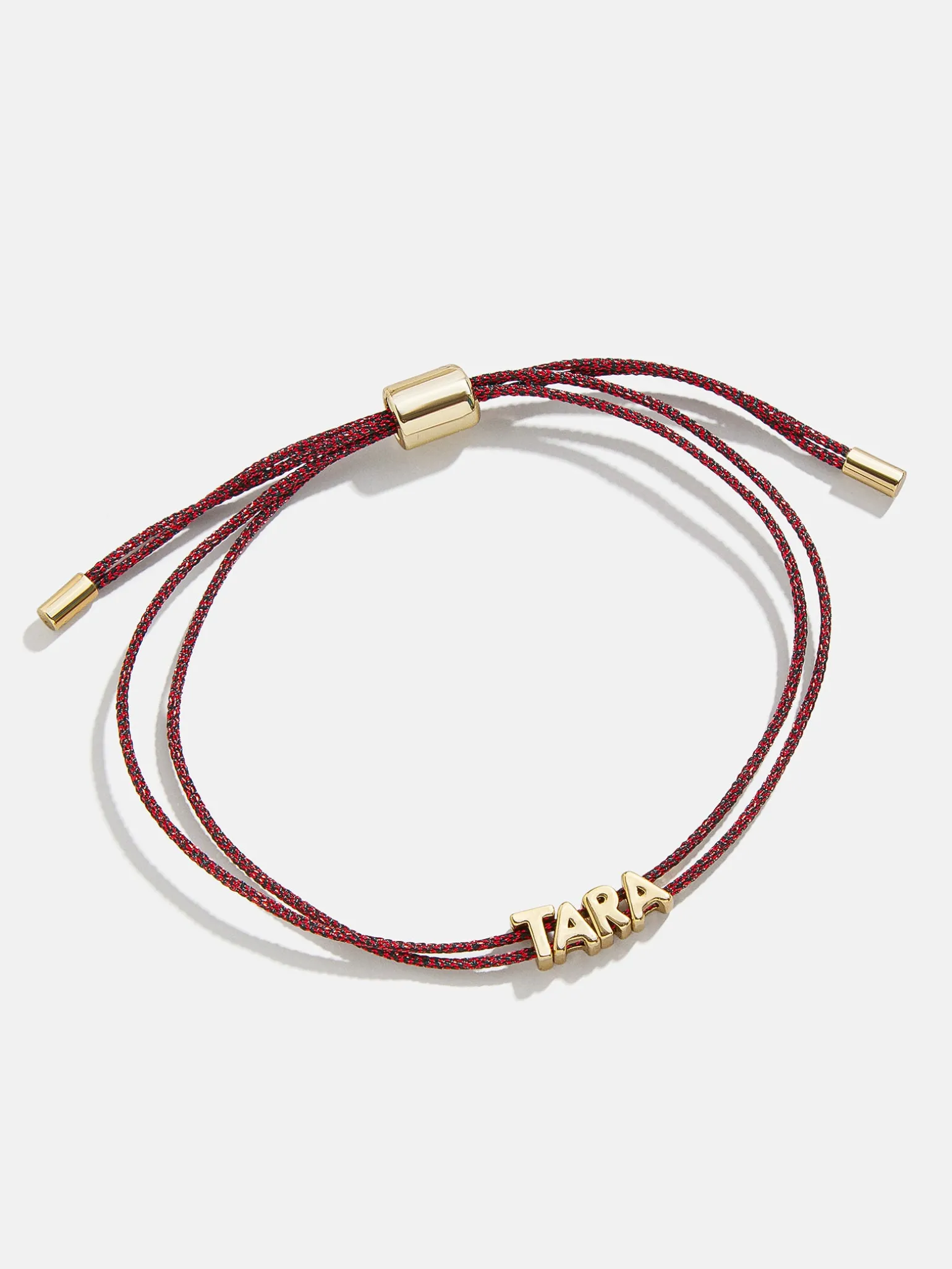Custom Cord Bracelet - Metallic Red