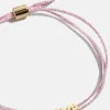 Custom Cord Bracelet - Metallic Pink