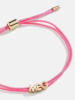 Custom Cord Bracelet - Neon Pink