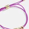 Custom Cord Bracelet - Neon Purple