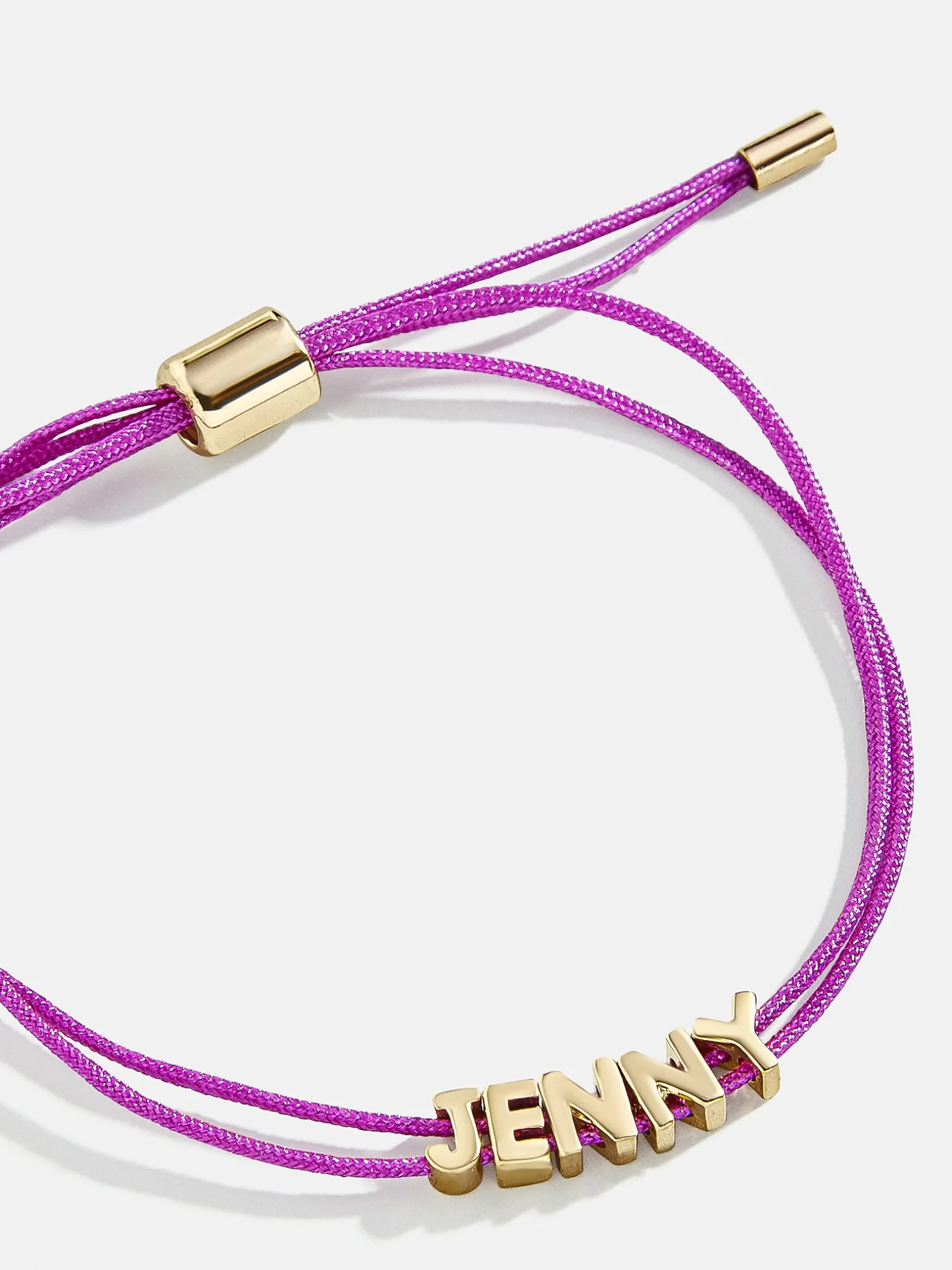 Custom Cord Bracelet - Neon Purple