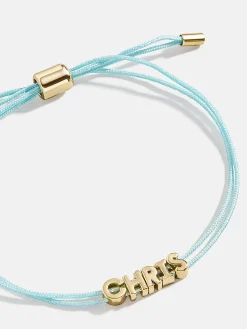 Custom Cord Bracelet - Neon Blue