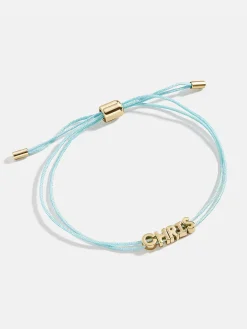 Custom Cord Bracelet - Neon Blue