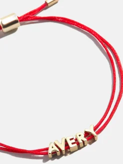 Custom Cord Bracelet - Red
