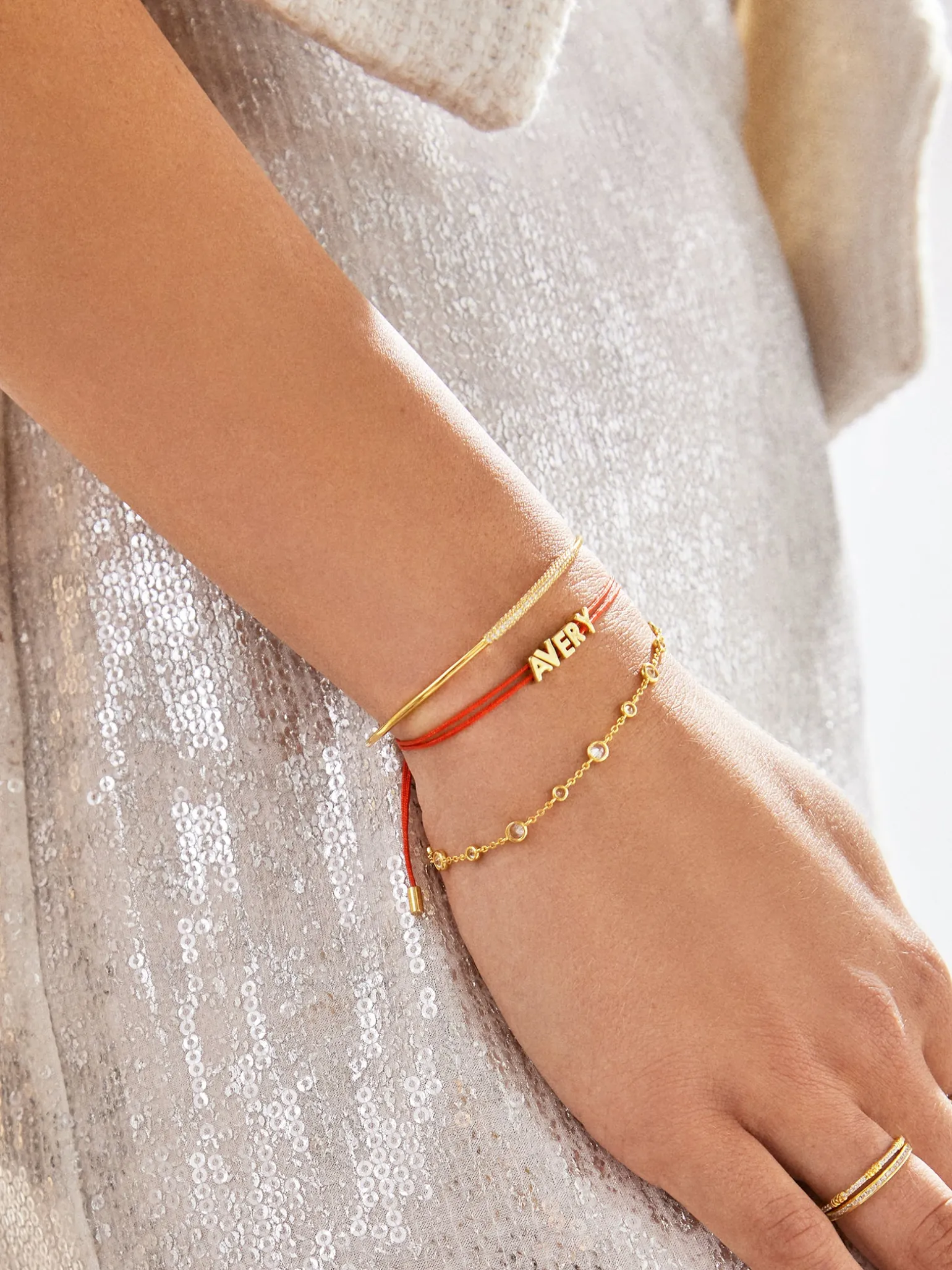 Custom Cord Bracelet - Red