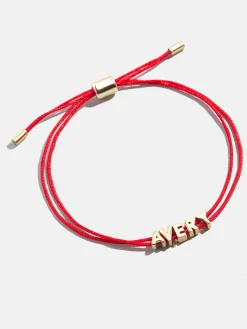 Custom Cord Bracelet - Red