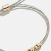 Custom Cord Bracelet - Silver