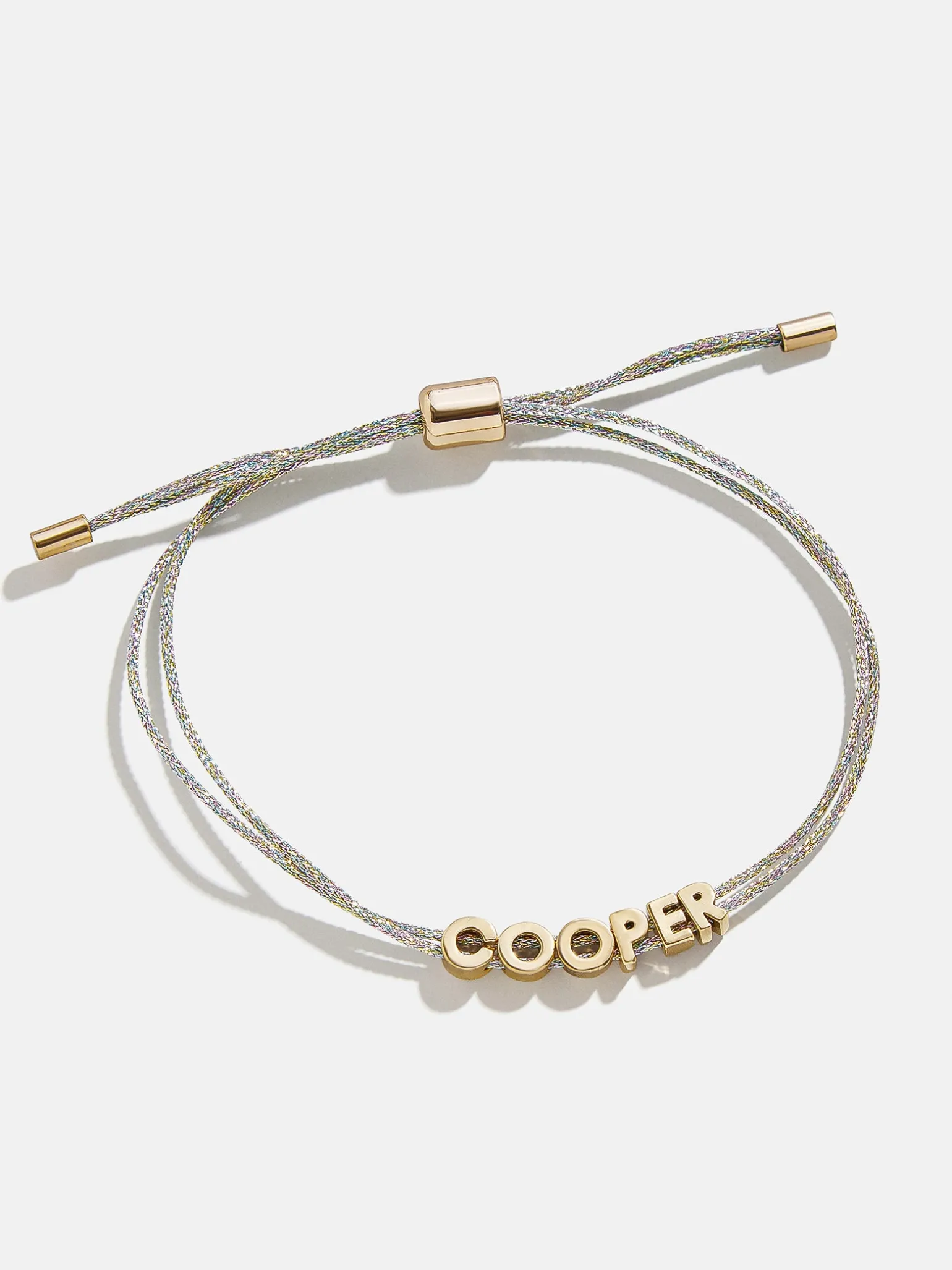 Custom Cord Bracelet - Silver