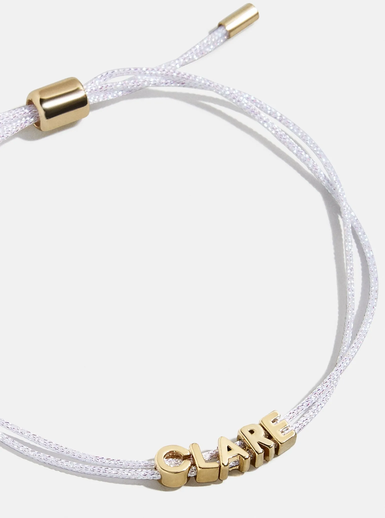 Custom Cord Bracelet - White
