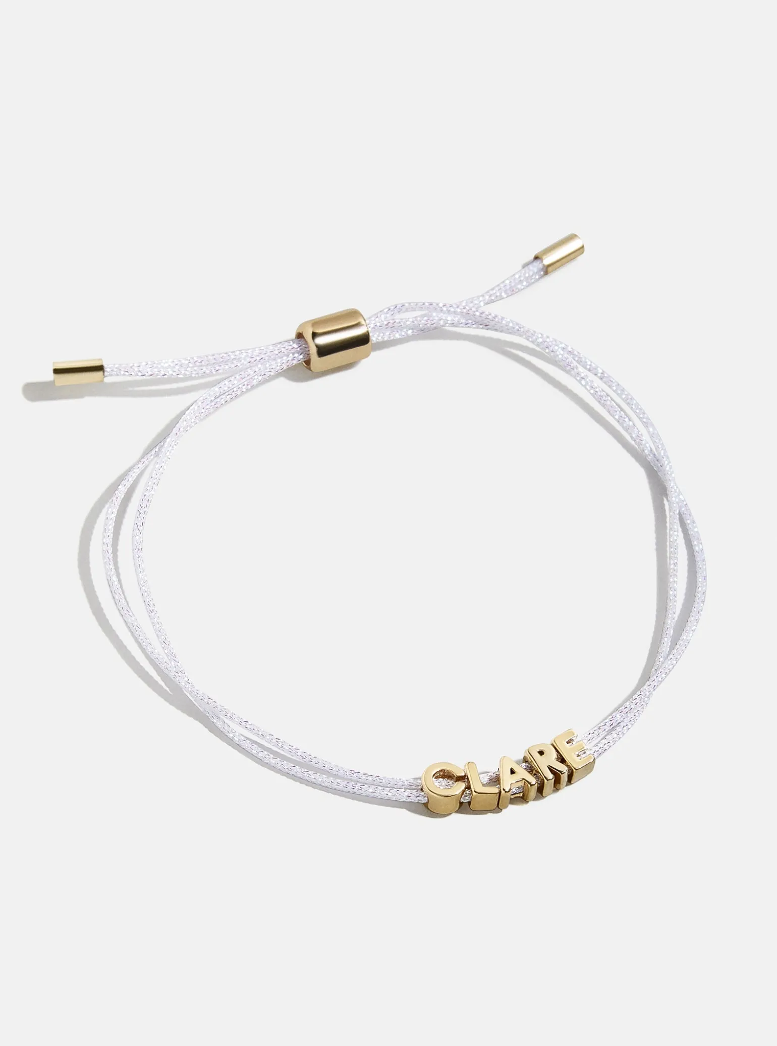 Custom Cord Bracelet - White