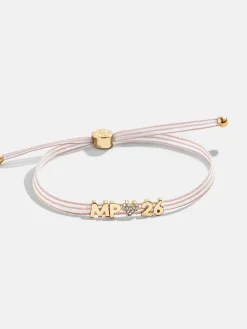 Custom Ribbon Bracelet - Light Pink Ribbon
