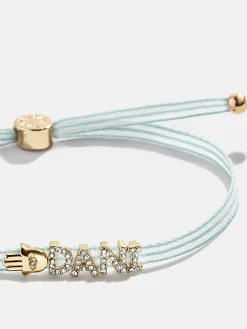 Custom Ribbon Bracelet - Mint Green Ribbon