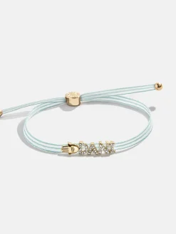 Custom Ribbon Bracelet - Mint Green Ribbon