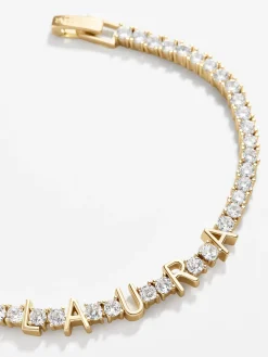 Custom Tennis Bracelet - Gold/Pavé