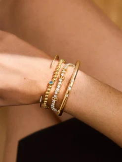 Custom Tennis Bracelet - Gold/Pavé