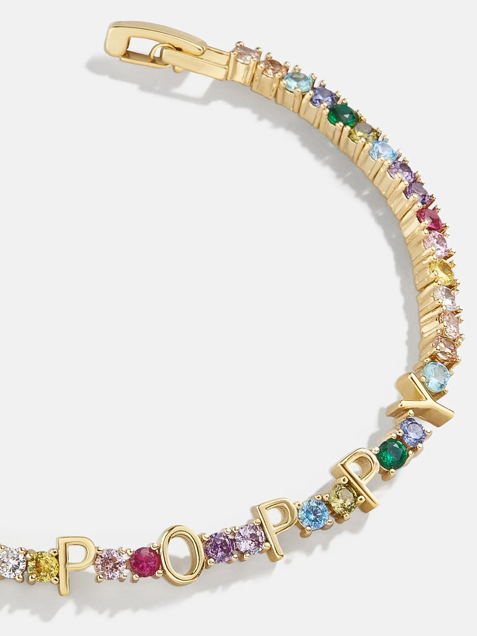 Custom Tennis Bracelet - Gold/Multi