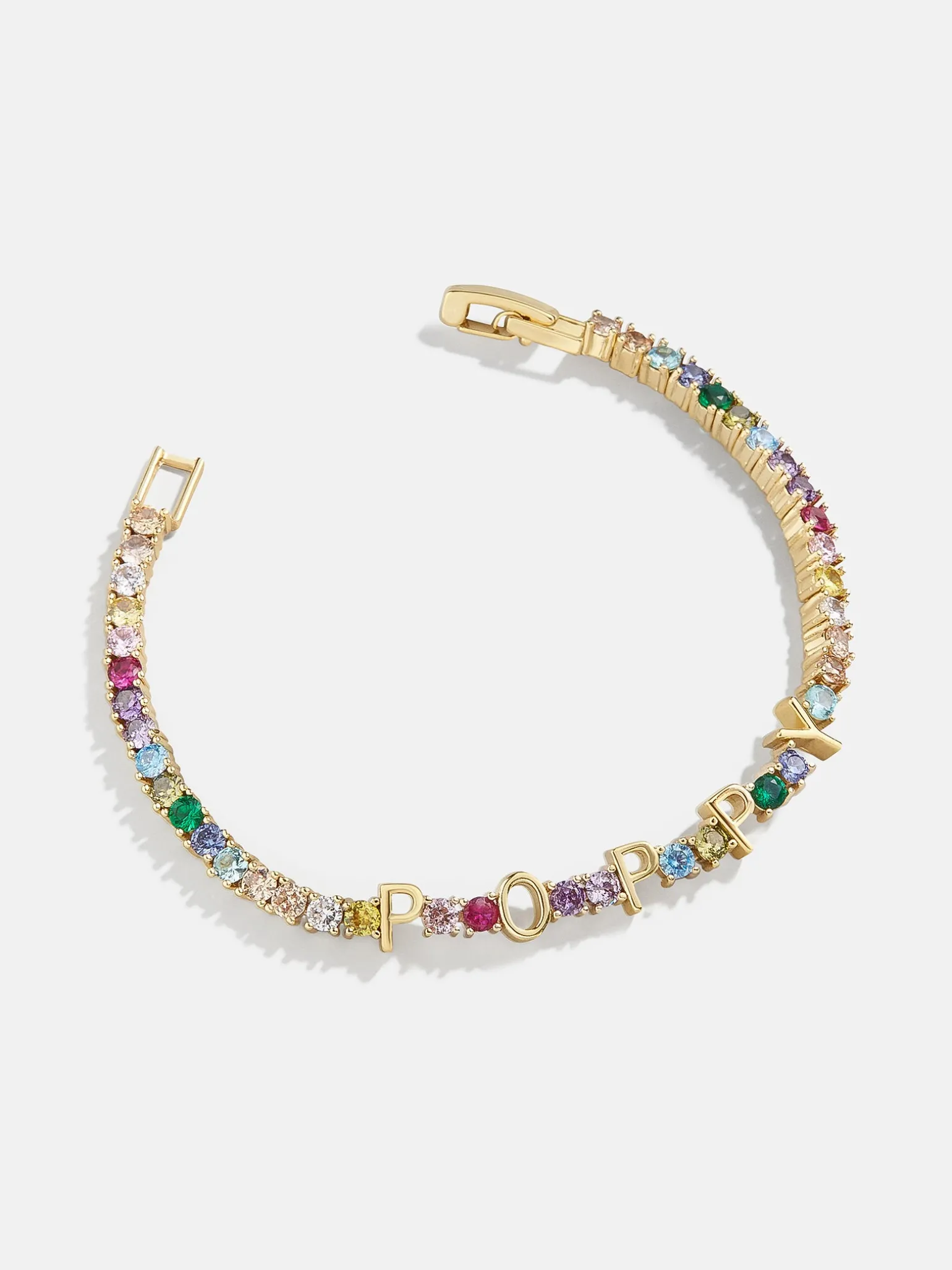 Custom Tennis Bracelet - Gold/Multi