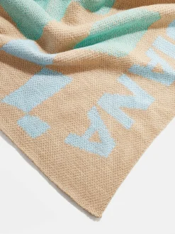 3D Check Custom Blanket - Beige/Multi