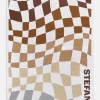 3D Check Custom Blanket - White/Brown