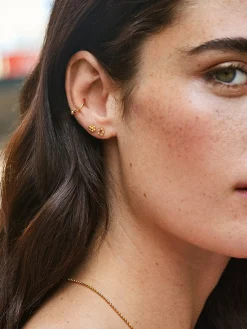 Dahlia 18K Gold Vermeil Earrings - Gold