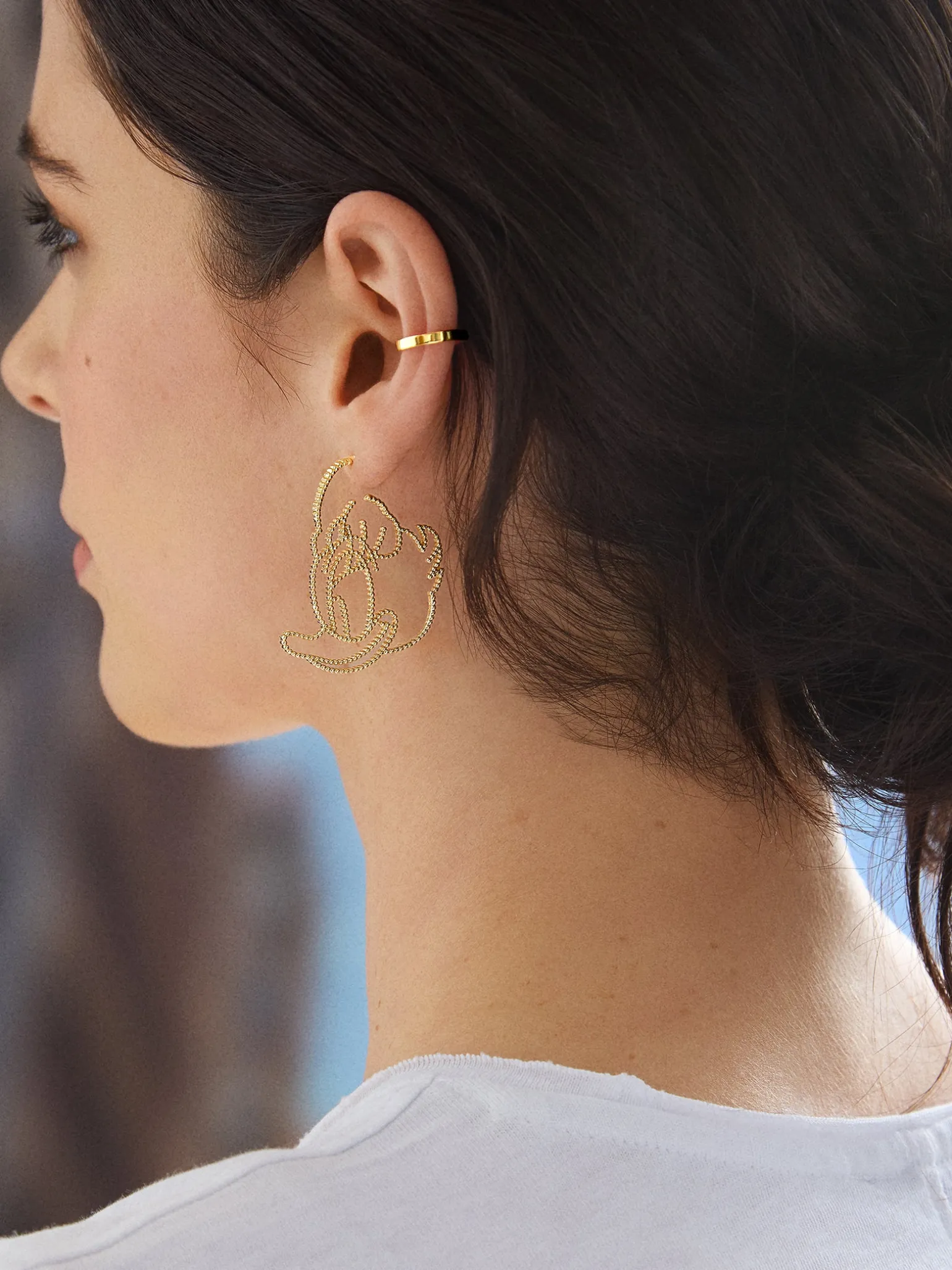 Daisy Duck Disney Outline Earrings - Daisy Duck