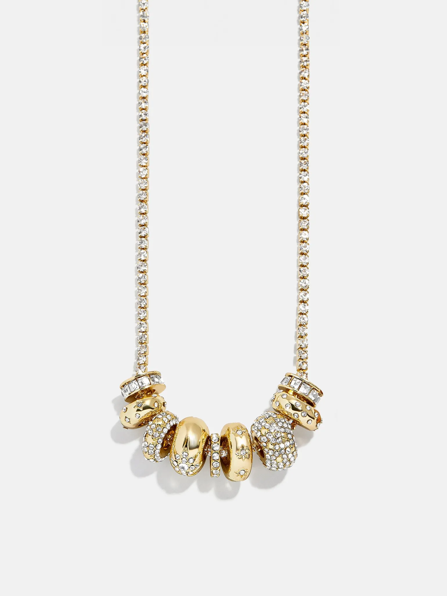 Danica Celestial Charm Necklace - Gold/Pavé