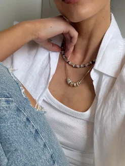 Danica Celestial Charm Necklace - Gold/Pavé