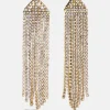 Deirdre Earrings - Gold/Pavé