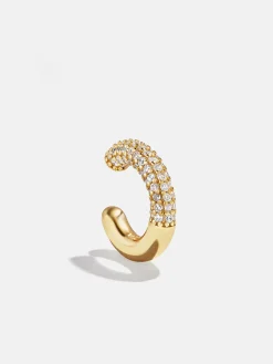 Demi 18K Gold Vermeil Ear Cuff - Gold/Pavé
