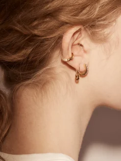 Demi 18K Gold Vermeil Ear Cuff - Gold/Pavé
