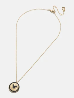 Disney Coin Pendant Necklace - Gold/Black