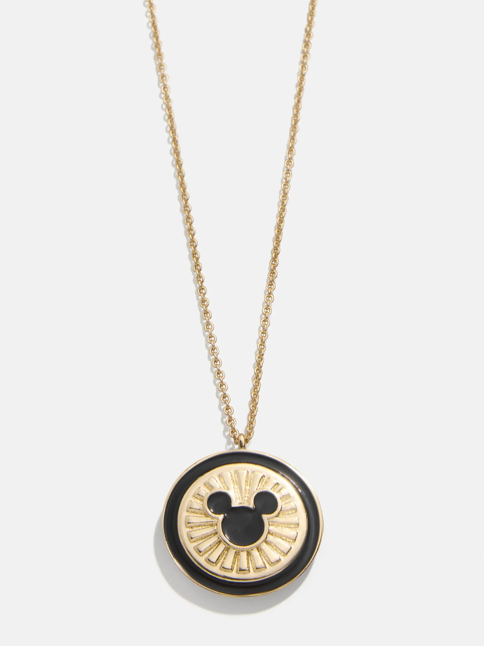 Disney Coin Pendant Necklace - Gold/Black