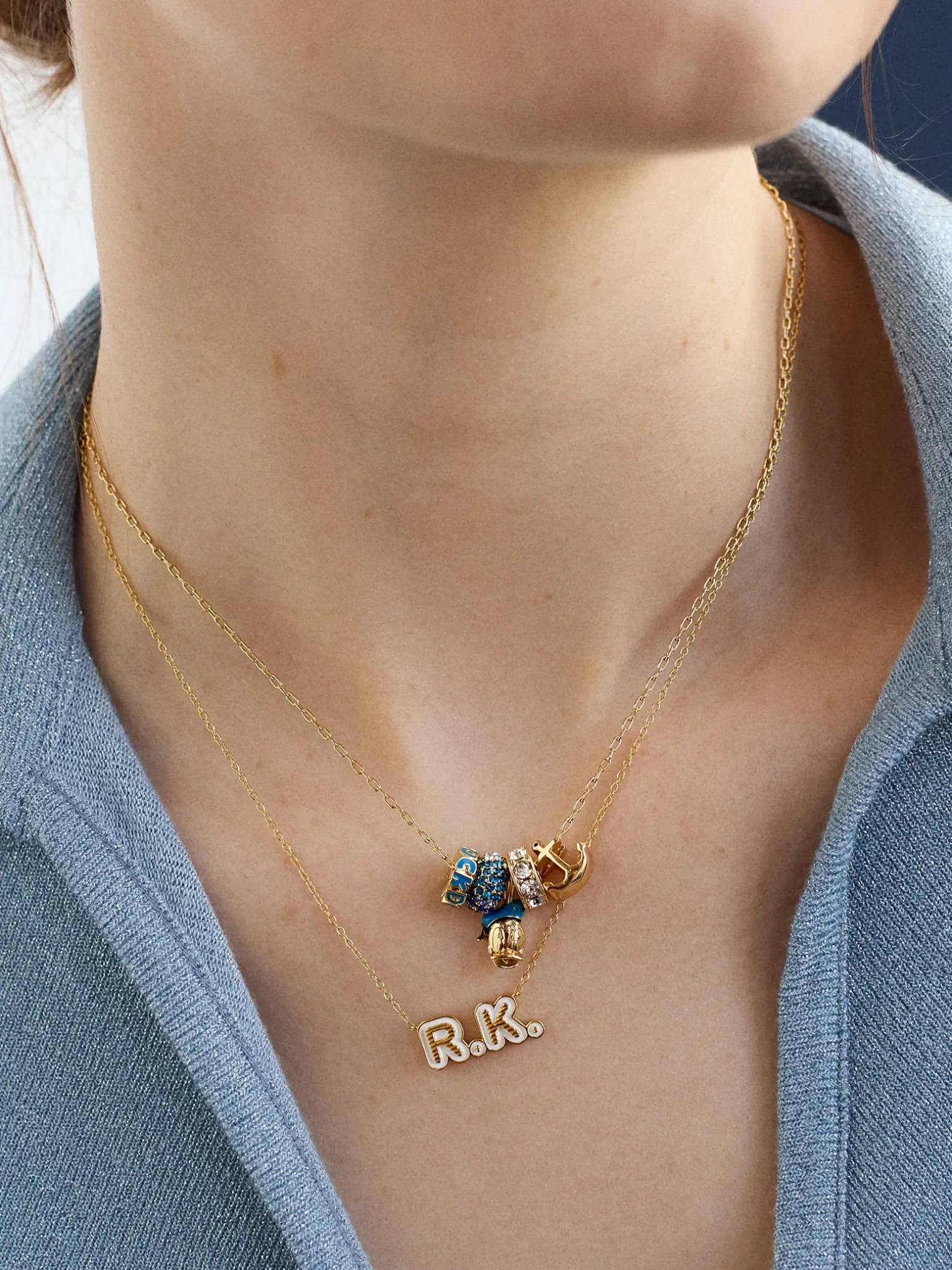 Disney Donald Duck Beaded Charm Necklace - Donald Duck