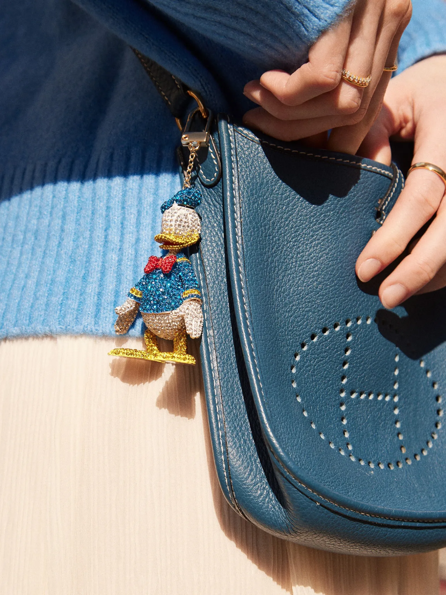 Disney Donald Duck Classic Pavé Bag Charm - Donald Duck
