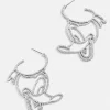 Disney Donald Duck Silver Outline Earrings - Donald Duck