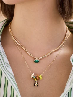 Disney Goofy Beaded Charm Necklace - Goofy