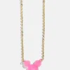 Disney Mickey Mouse Acrylic Custom Necklace - Translucent Magenta