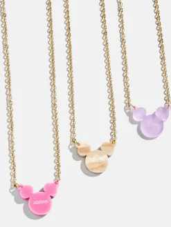 Disney Mickey Mouse Acrylic Custom Necklace - Blonde Marble
