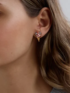Disney Mickey Mouse Americana Ice Cream Earrings - Red, White, & Blue