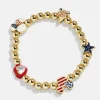 Disney Mickey Mouse Americana Charm Bracelet - Red, White, & Blue