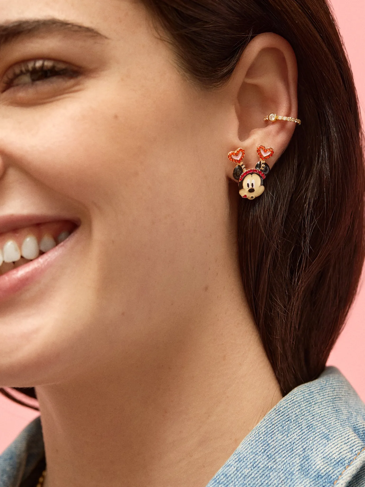 Disney Mickey Mouse & Minnie Mouse Better Half Earrings - Mickey Mouse