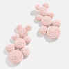 Disney Mickey Mouse Beaded Statement Earrings - Pink