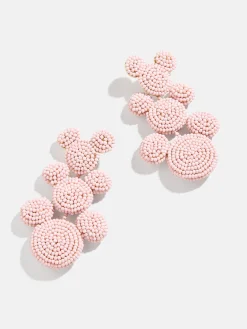 Disney Mickey Mouse Beaded Statement Earrings - Pink