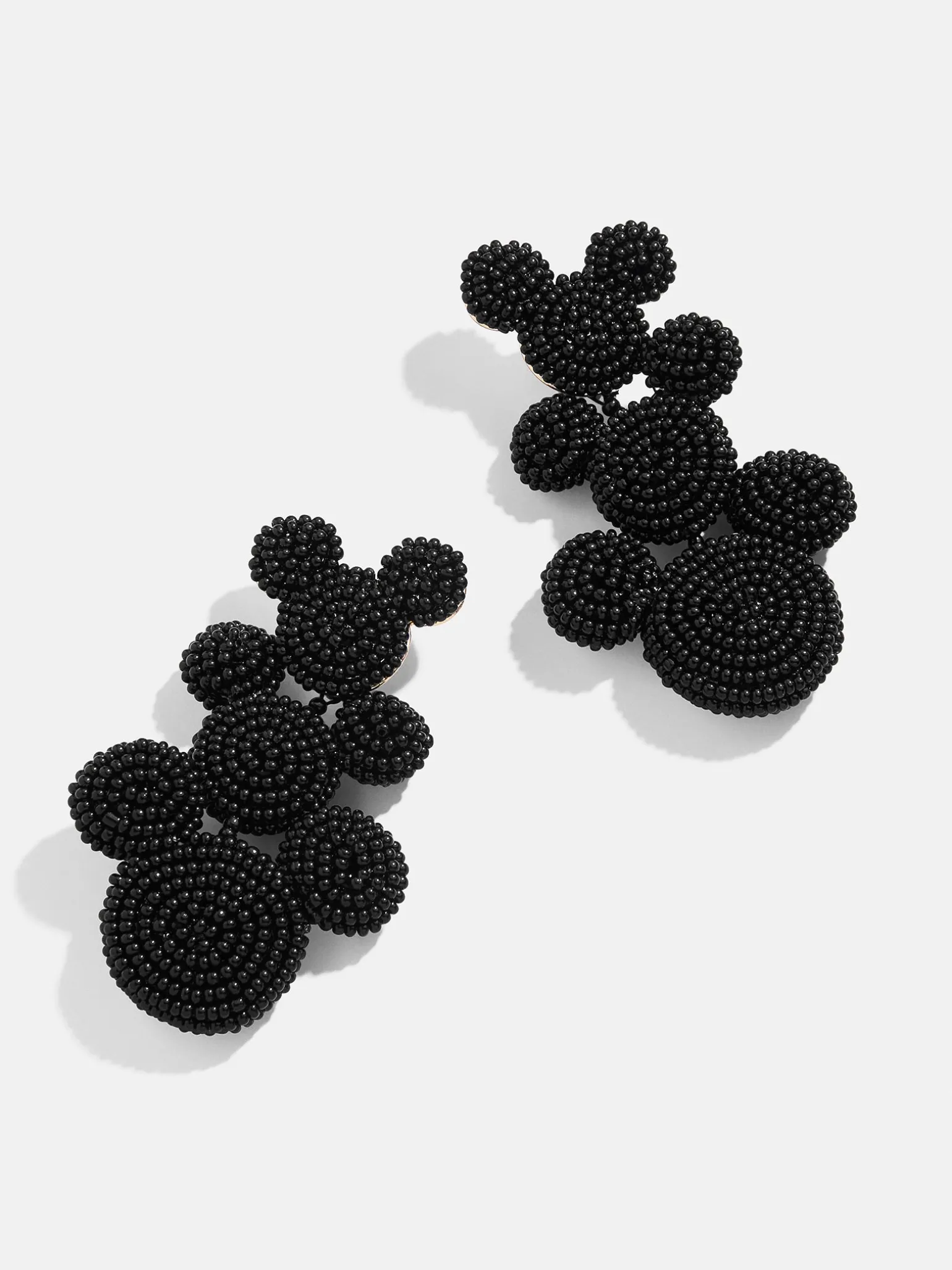 Disney Mickey Mouse Beaded Statement Earrings - Black
