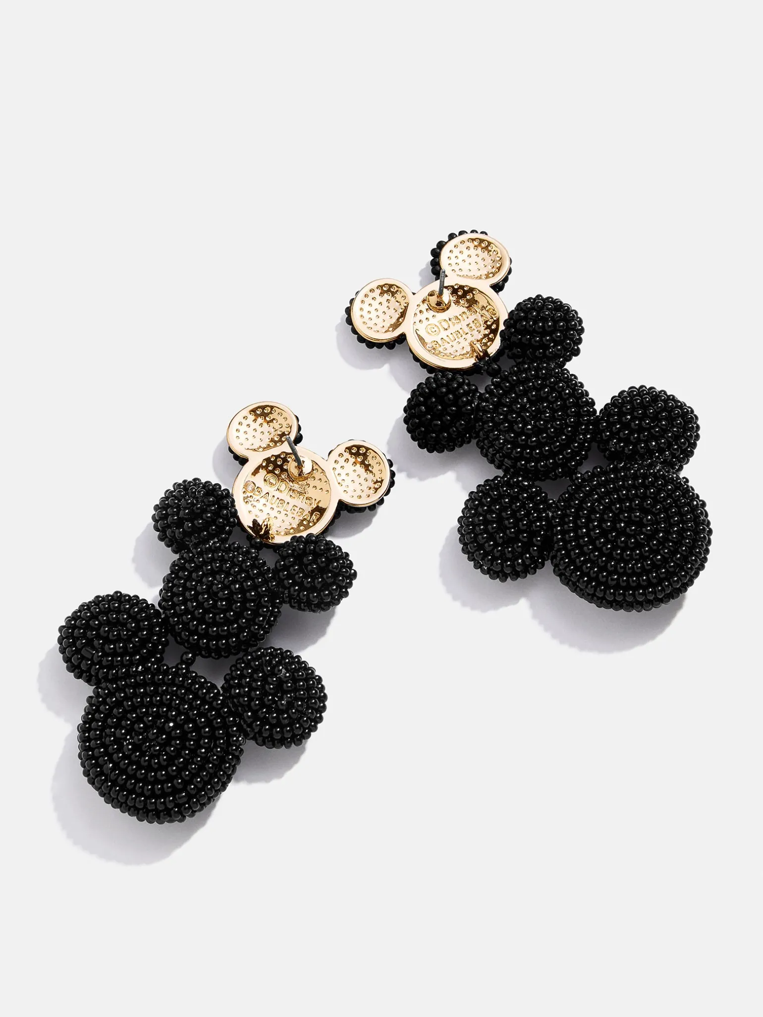 Disney Mickey Mouse Beaded Statement Earrings - Black