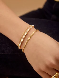 Disney Mickey Mouse Bezel Custom Tennis Bracelet - Gold/Pavé